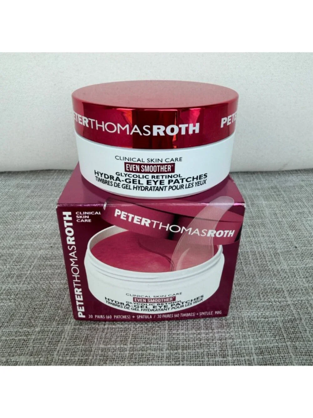 NEW PETER THOMAS ROTH GLYCOLIC RETINOL HYDRA-GEL EYE PATCHES - 60 PATCHES